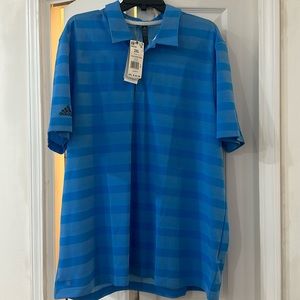 Mens 2 Stripe Adidas Polo